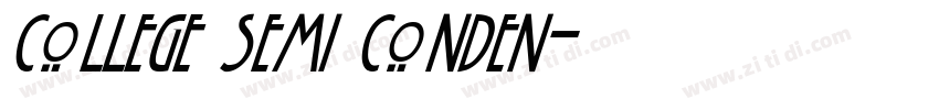 College Semi conden字体转换
